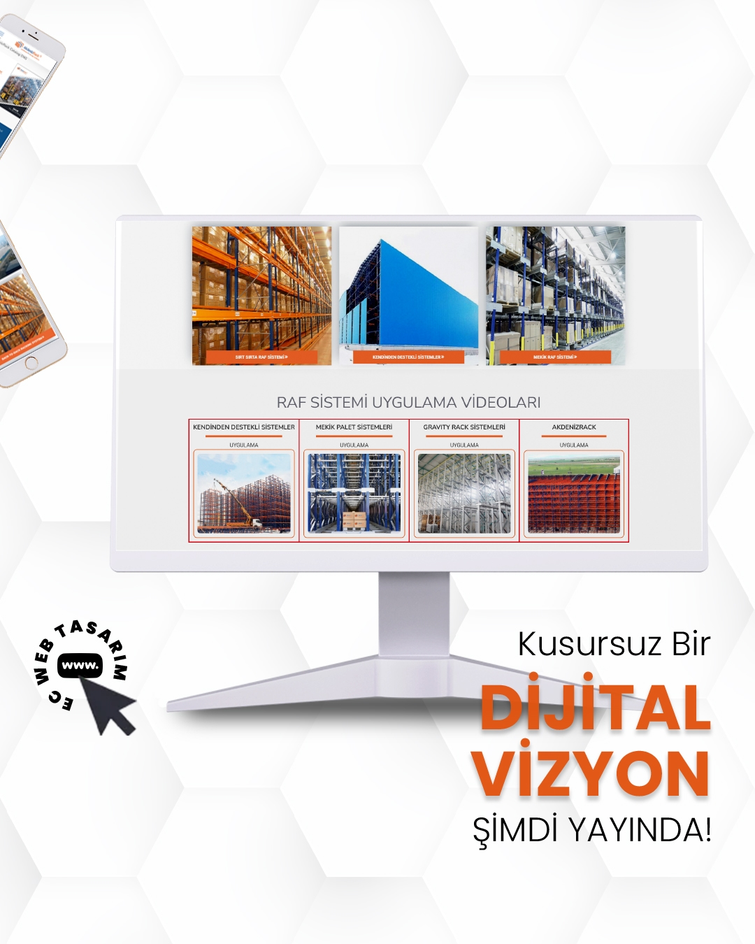 AkdenizRack kurumsal web sitesi – depo raf ve lojistik çözümleri