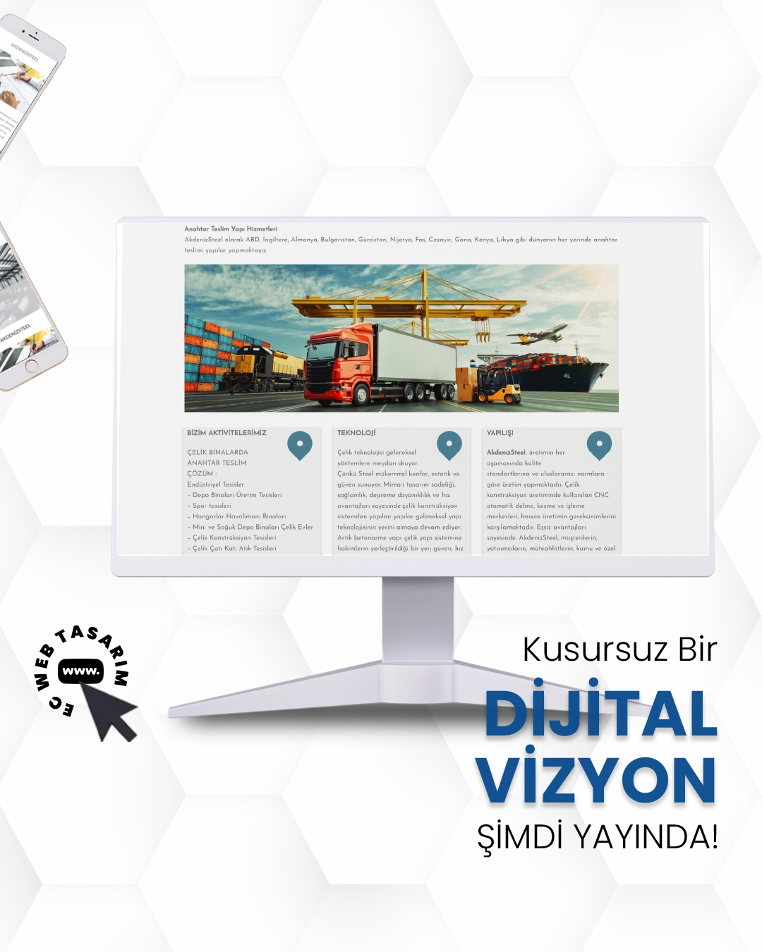 Akdeniz Steel çelik imalat ve ürün çözümleri web görseli