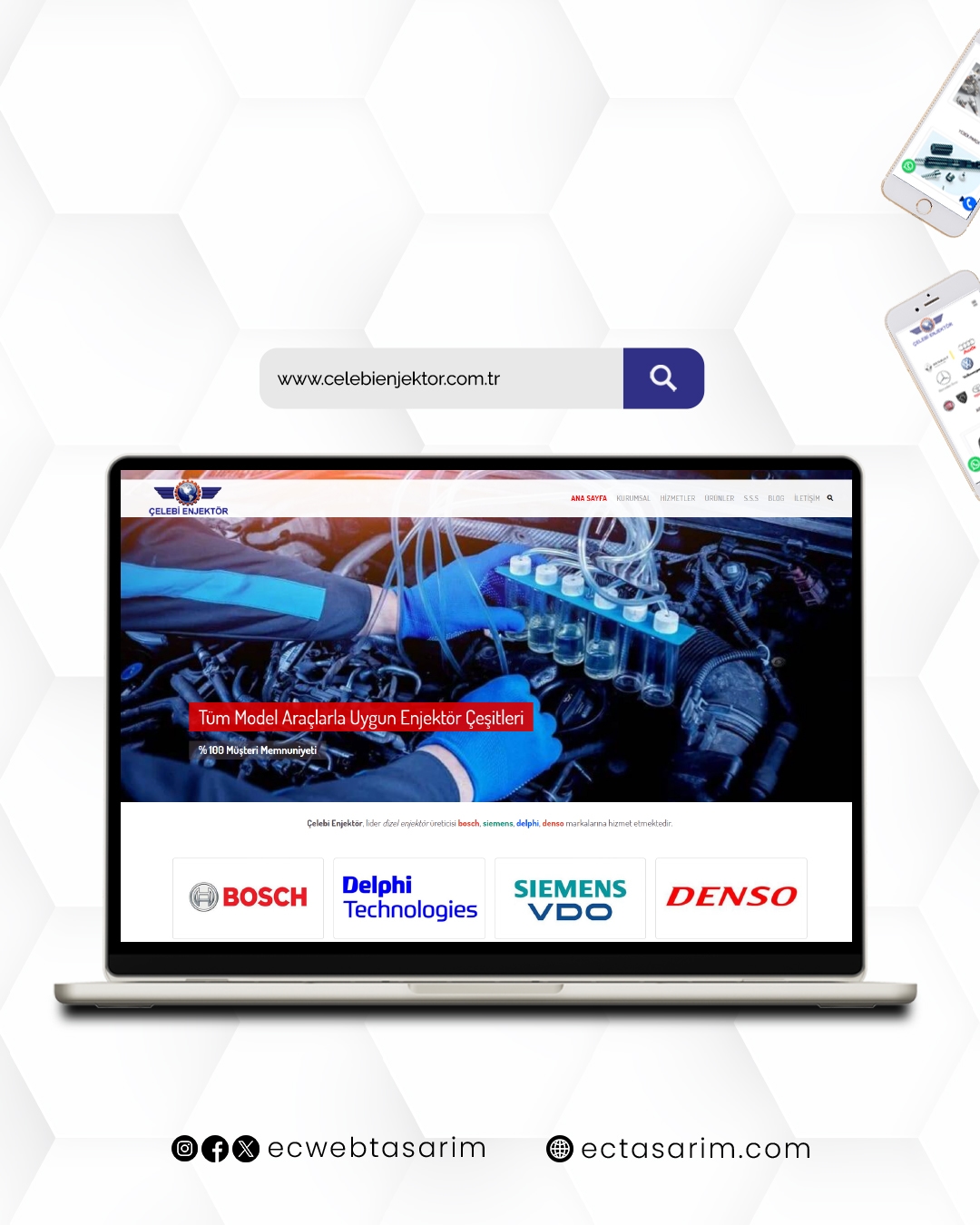 Çelebi Enjektör web sitesi – enjektör tamiri, arıza tespiti ve yedek parça hizmetleri