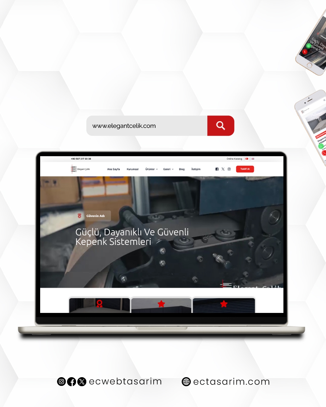 Elegant Çelik web sitesi – çelik ürünler ve metal işleme çözümleri
