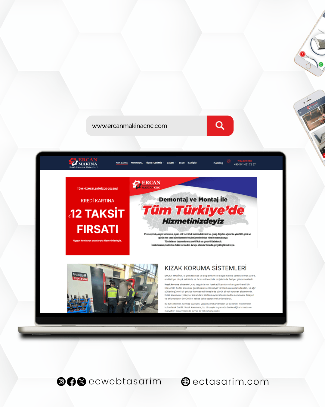 Ercan Makina CNC web sitesi – CNC makineleri ve metal işleme çözümleri