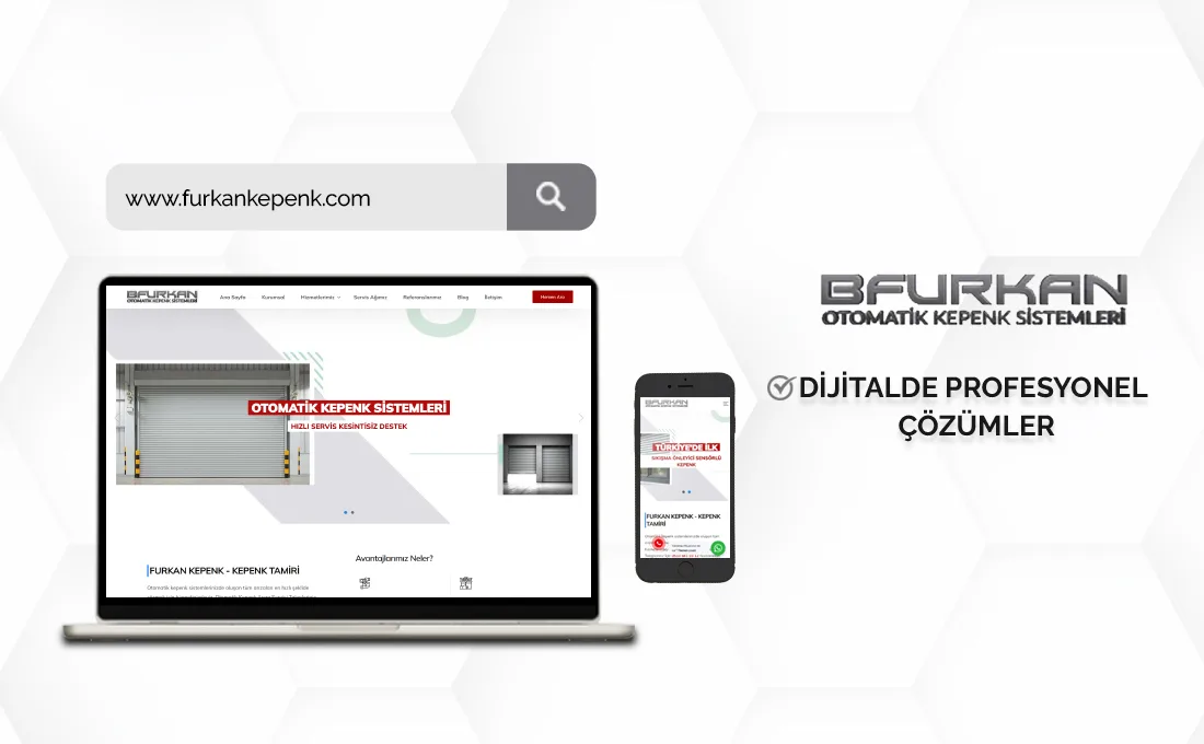 Furkan Kepenk web sitesi – otomatik kepenk ve kapı sistemleri çözümleri
