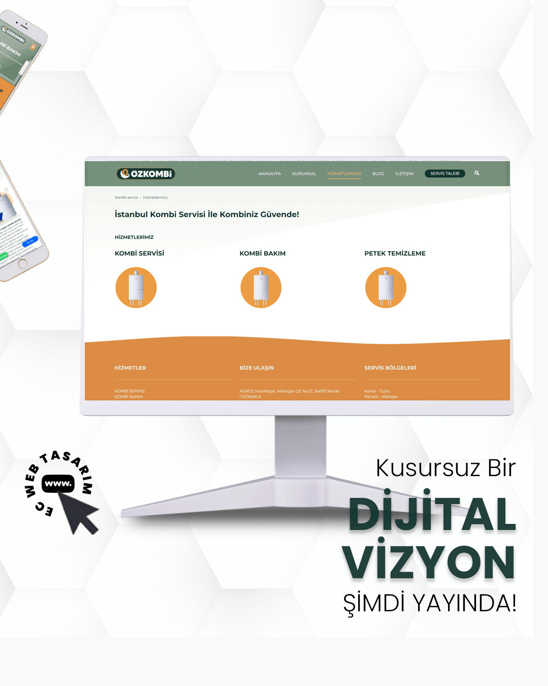 Öz Kombi ürün vitrini sayfası – kombi modelleri ve aksesuarlar