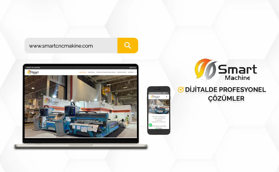 Smart CNC Router web sitesi – CNC makine satışı ve teknik servis hizmetleri