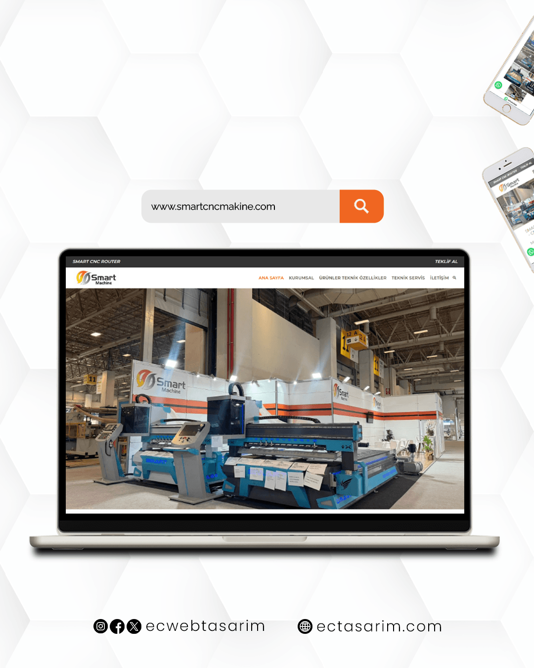 Smart CNC Makine web sitesi – CNC makine ekipmanları ürün vitrini