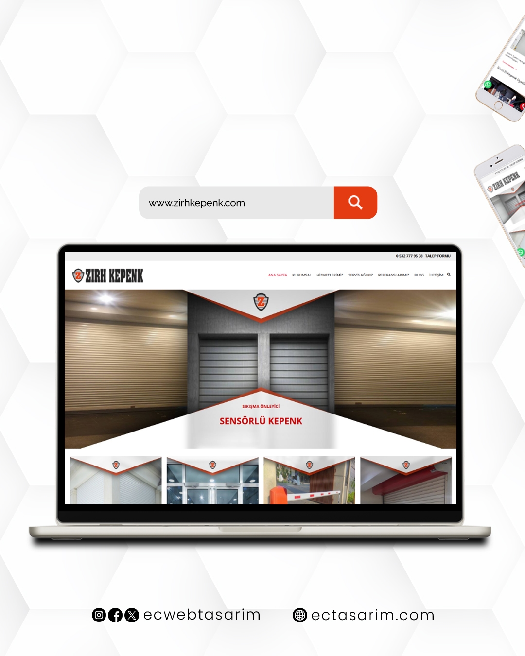 Zirh Kepenk web sitesi – kepenk ve otomatik sistem çözümleri