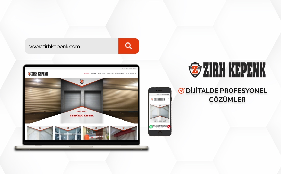 Zırh Kepenk web sitesi – otomatik kepenk ve kapı sistemleri çözümleri