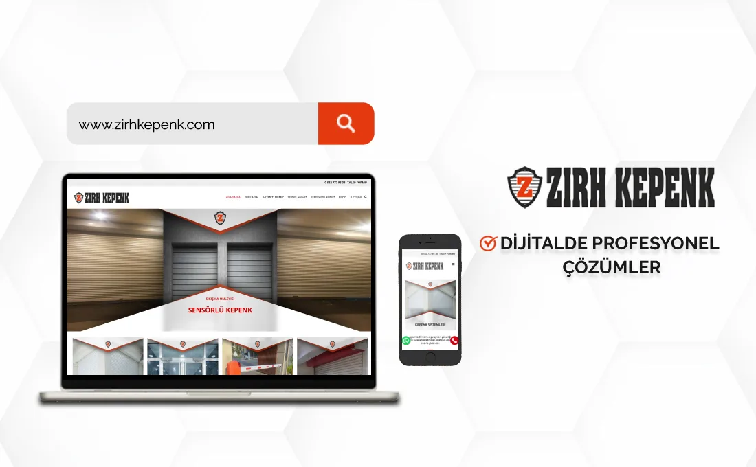 Zırh Kepenk web sitesi – otomatik kepenk ve kapı sistemleri çözümleri