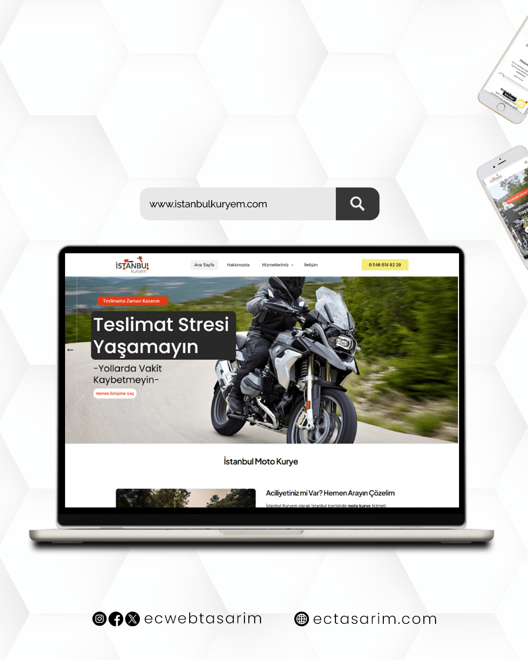 Istanbul Kurye web sitesi – hızlı kurye ve lojistik hizmetleri tasarımı