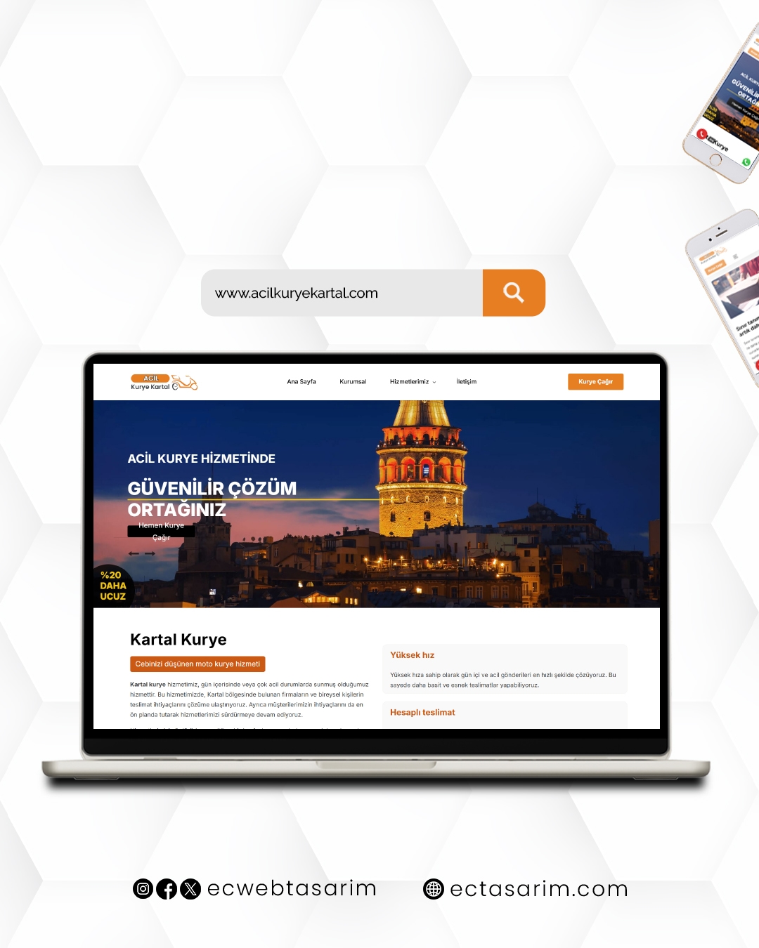 Acil Kurye Kartal web sitesi – acil kurye ve hızlı teslimat hizmetleri