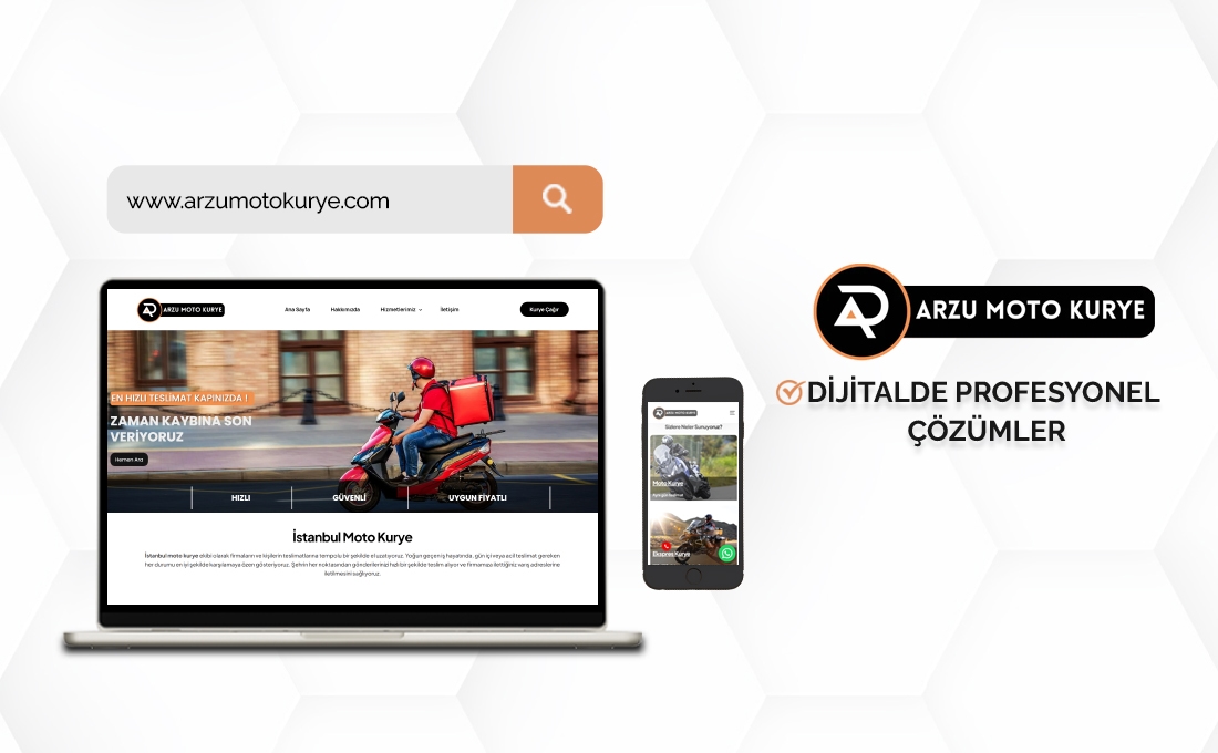 Arzu Moto Kurye web sitesi – İstanbul acil ve ekspres moto kurye hizmetleri