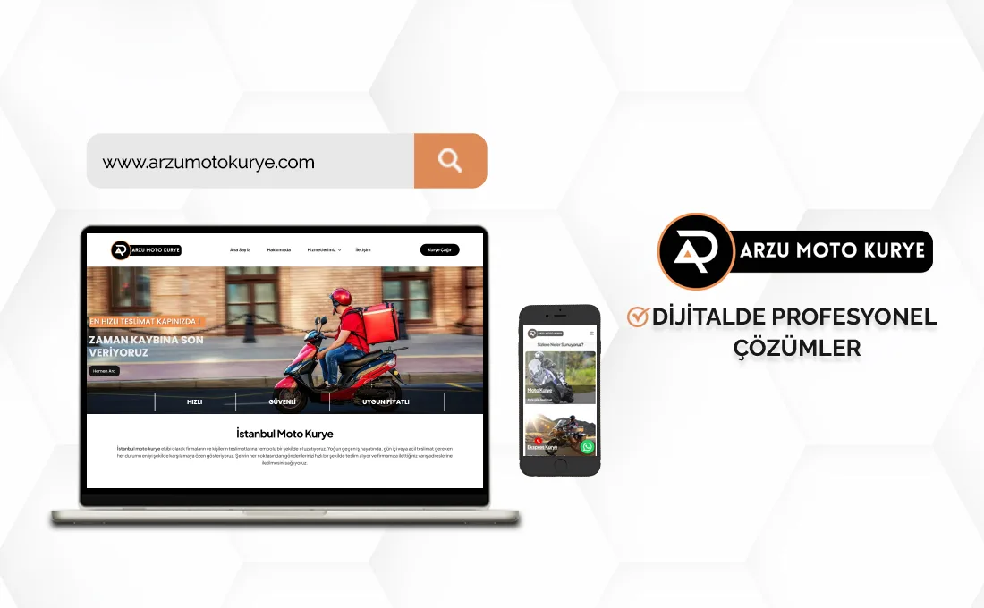 Arzu Moto Kurye web sitesi – İstanbul acil ve ekspres moto kurye hizmetleri