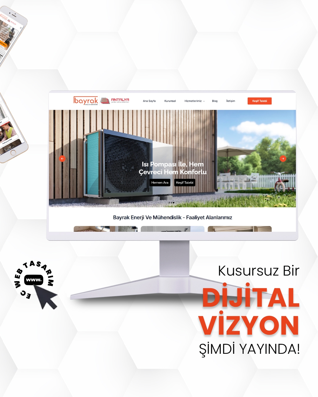 Bayrak Enerji enerji çözümleri ve elektrik hizmetleri web görseli