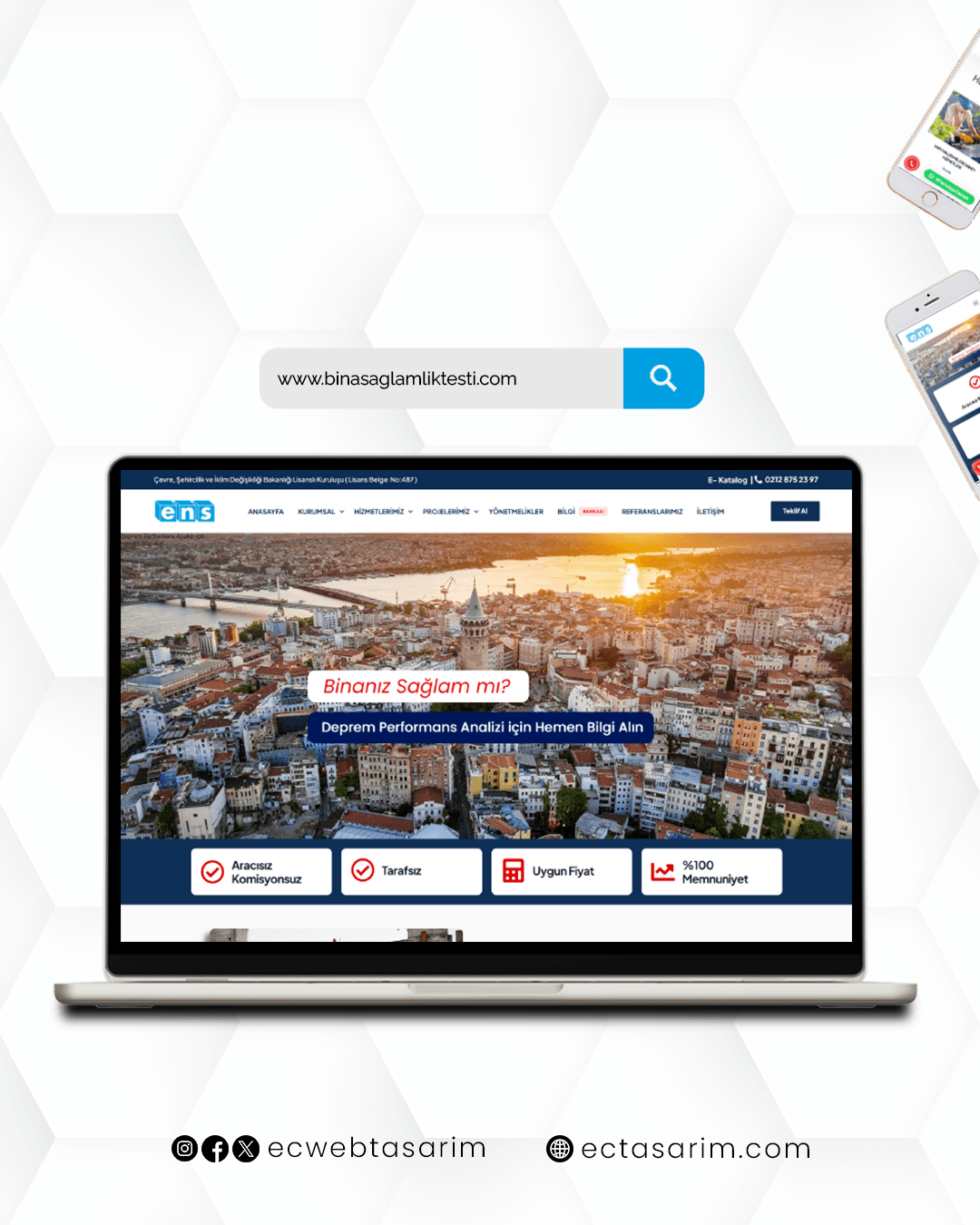 Bina Sağlamlık Testi web sitesi – yapı denetimi ve dayanıklılık analiz hizmetleri