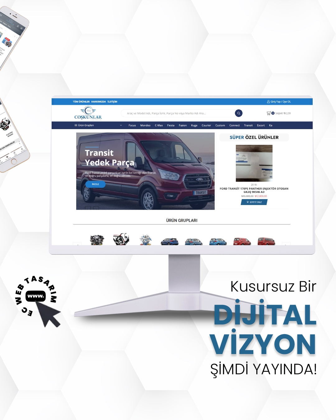 Erzurum Ford Yedek Parça ürünler ve yedek parça çözümleri web görseli