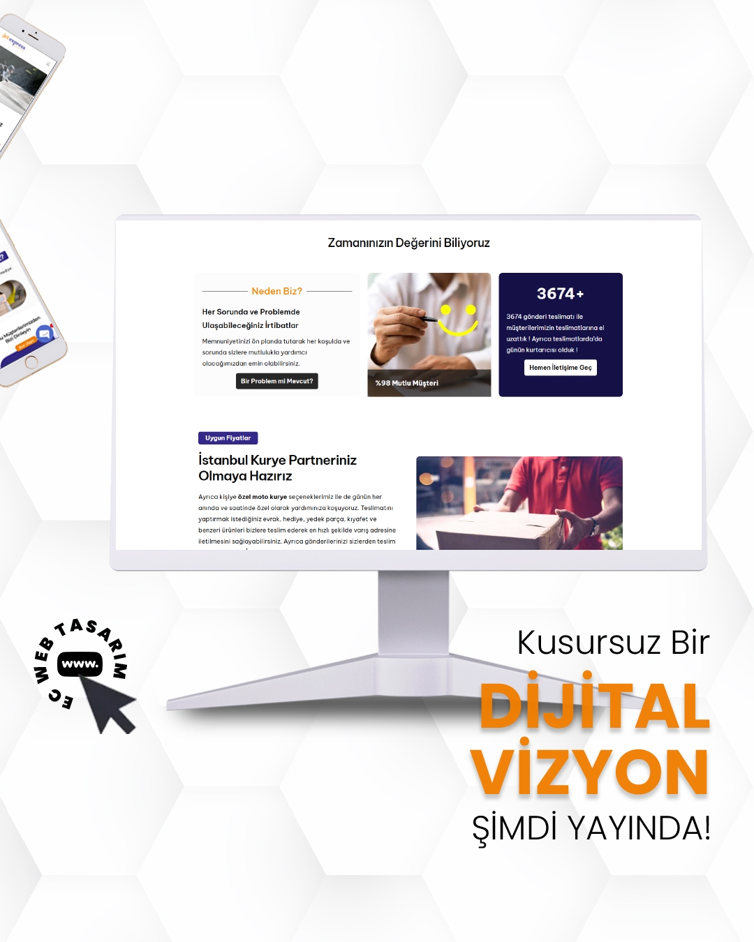 Jet Express Kurye teslimat ve lojistik hizmetleri web görseli