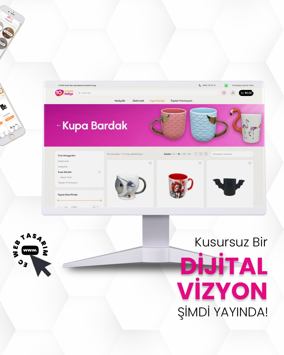 OnNumara Hediye kampanya ve ürün sayfası – e-ticaret web tasarımı