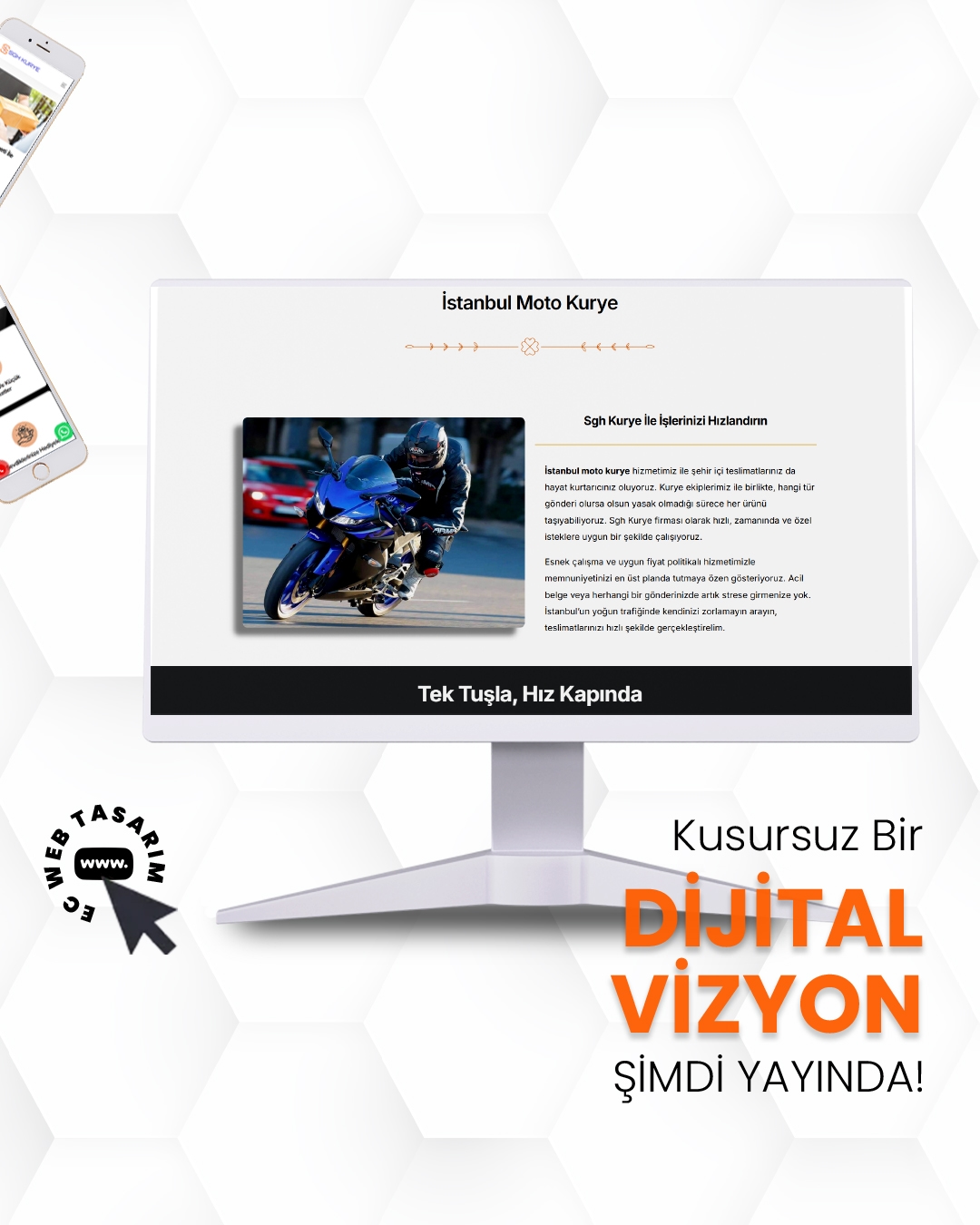 SGH Kurye teslimat ve lojistik hizmetleri web görseli