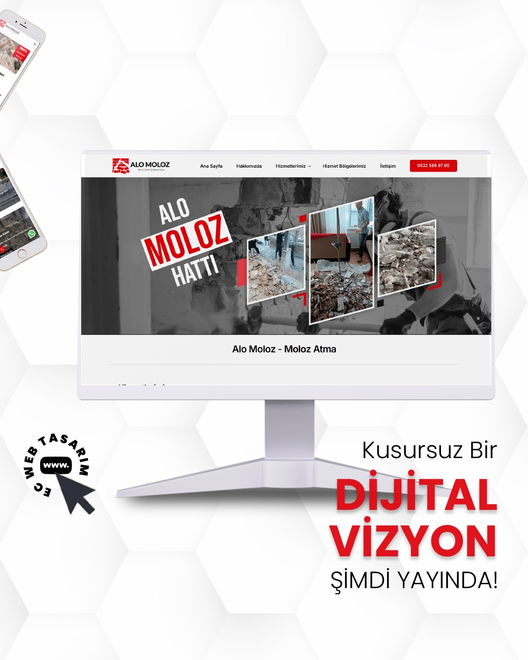 Alo Moloz moloz toplama, taşıma ve geri dönüşüm hizmetleri web görseli