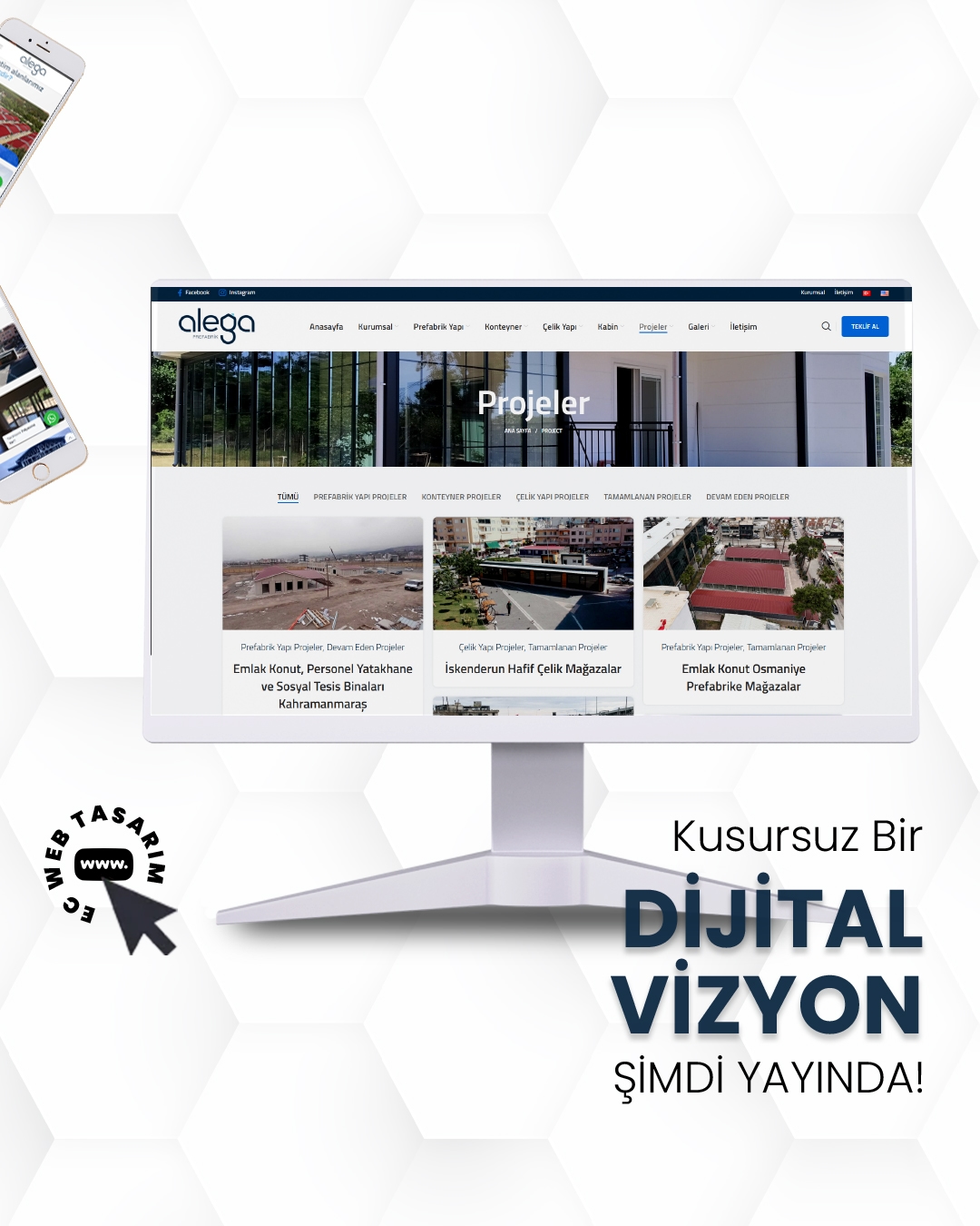 Alega yapısal çözümler web sitesi – kurumsal referans tasarımı