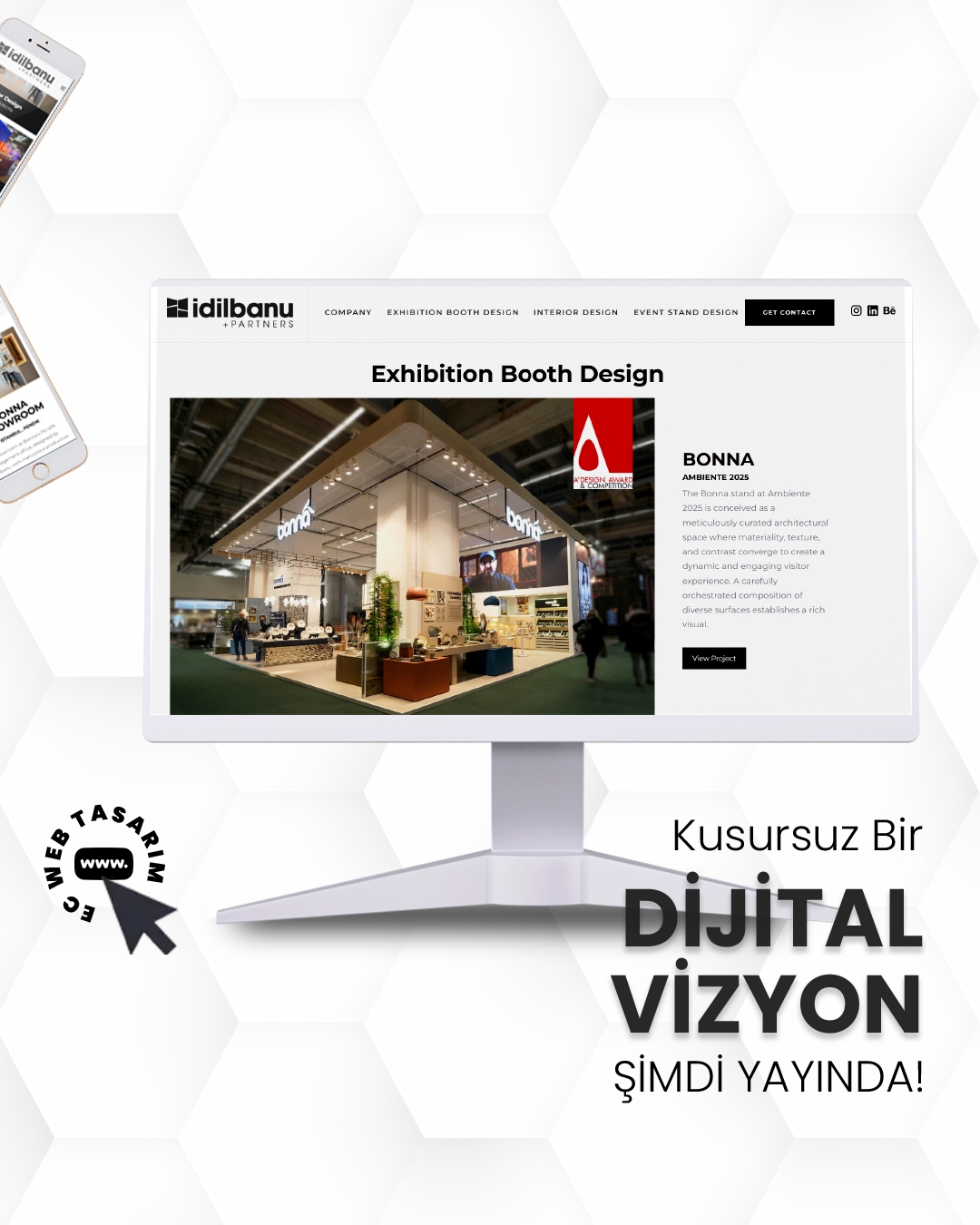 İdil Banu and Partners hukuk hizmetleri sayfası – web tasarım referansı