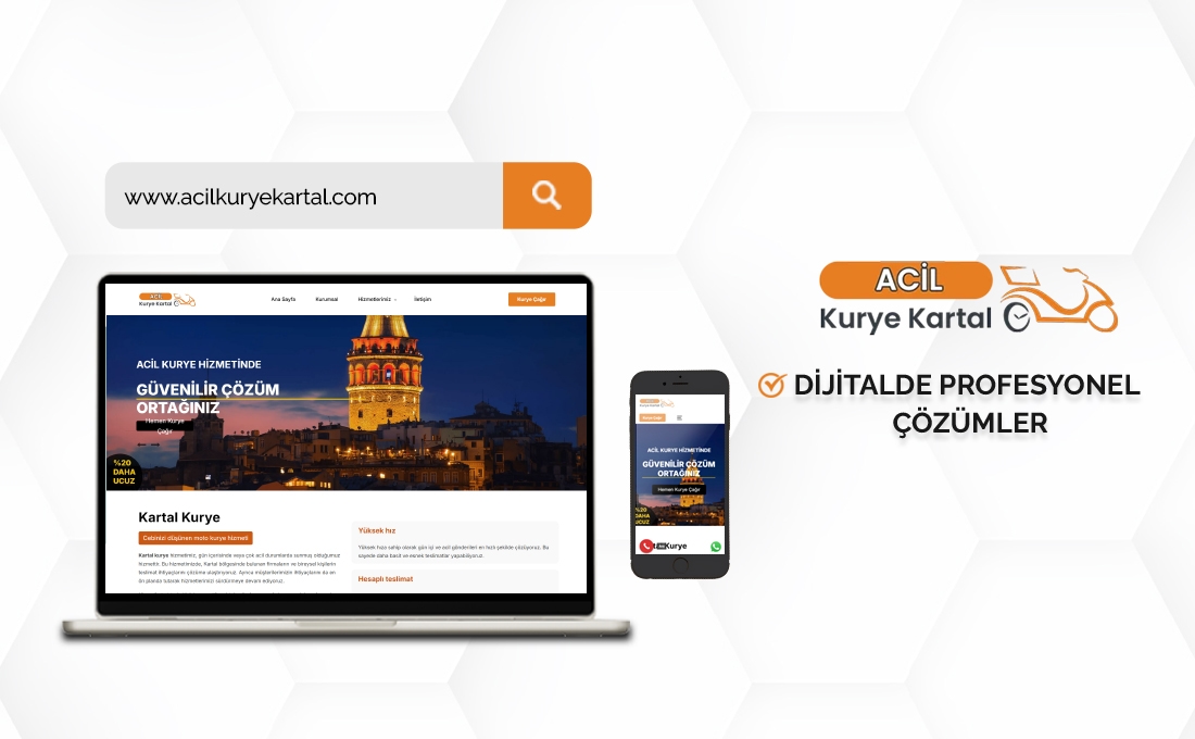Acil Kurye Kartal web sitesi – Kartal bölgesi moto kurye ve acil teslimat hizmetleri