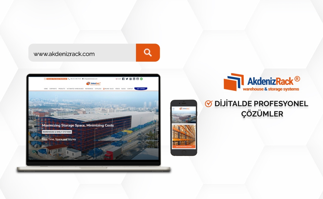 AkdenizRack web sitesi – EC Web Tasarım tarafından hazırlanan referans projesi