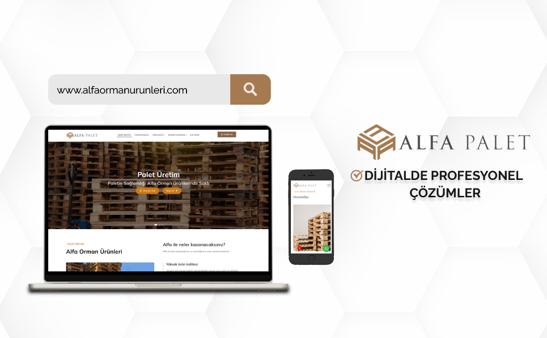 Alfa Orman Ürünleri web sitesi – doğal orman ürünleri ve hizmetler