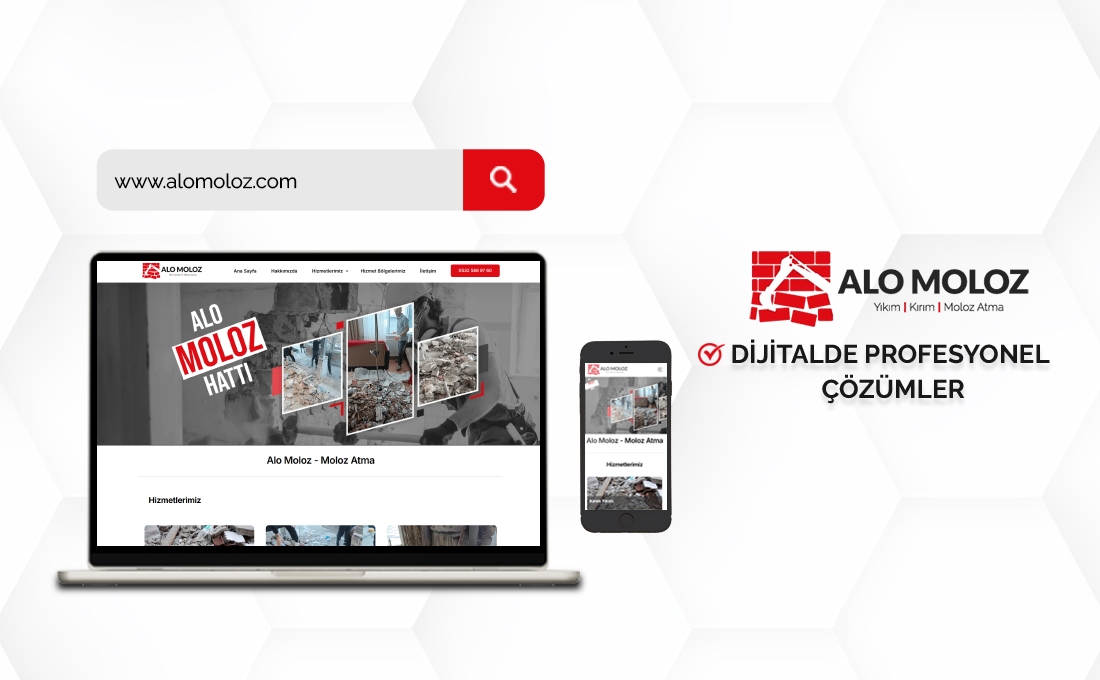 Alo Moloz web sitesi – moloz atma ve inşaat atığı taşıma hizmetleri