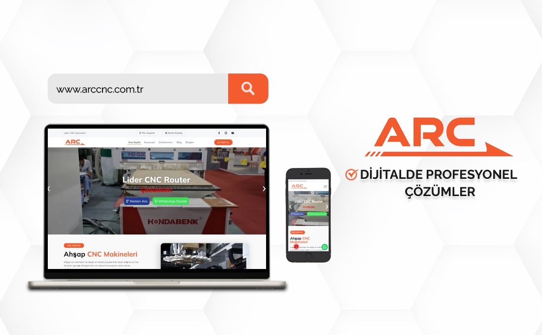 ARC CNC yerli üretim ve ithal CNC makineleri üretim, satış ve teknik destek web sitesi