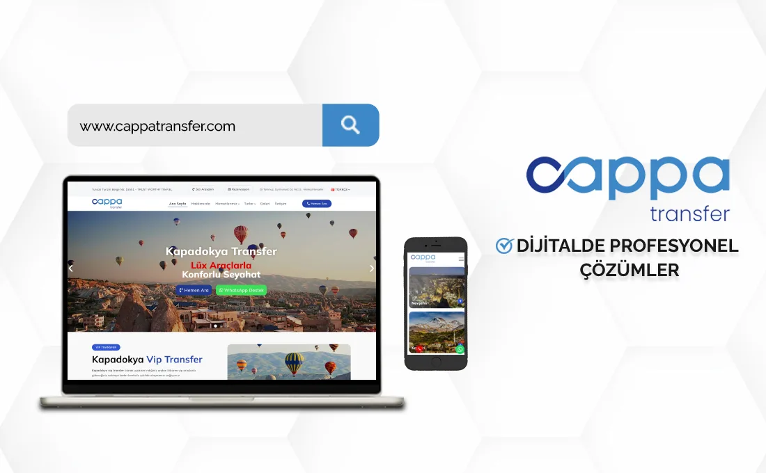 Cappa Transfer web sitesi – VIP havalimanı transfer ve ulaşım hizmetleri