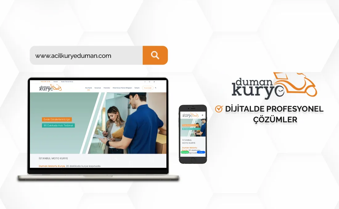 Duman Moto Kurye web sitesi – acil kurye ve hızlı teslimat hizmetleri