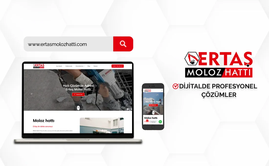 Ertaş Moloz Hattı web sitesi – moloz atma, taşıma ve saha hizmetleri