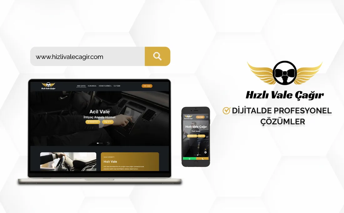 Hızlı Vale Çağır web sitesi – vale hizmeti ve özel şoför kiralama