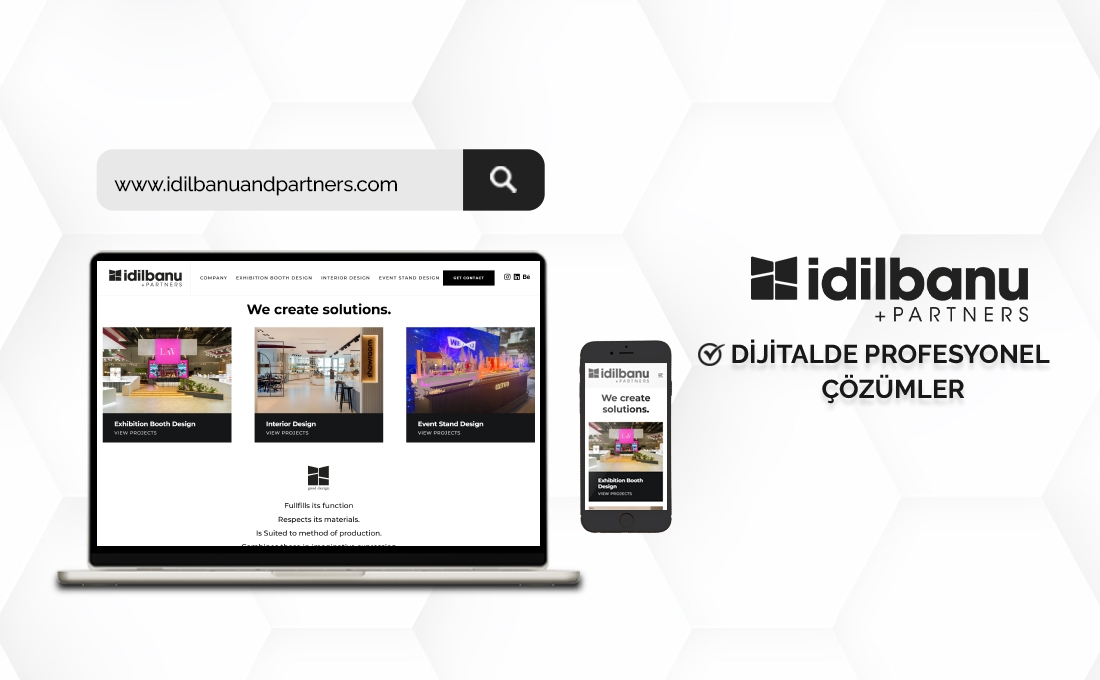 İdil Banu and Partners web sitesi – EC Web Tasarım referans projesi