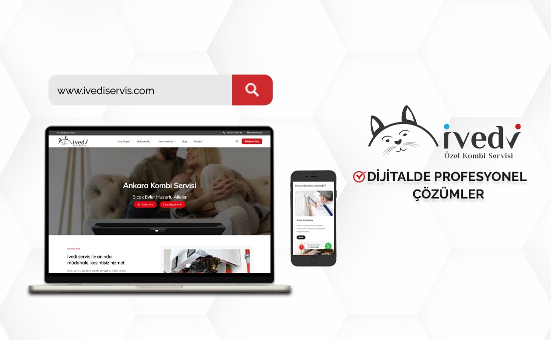 İvedi Servis web sitesi – teknik servis, bakım ve onarım hizmetleri