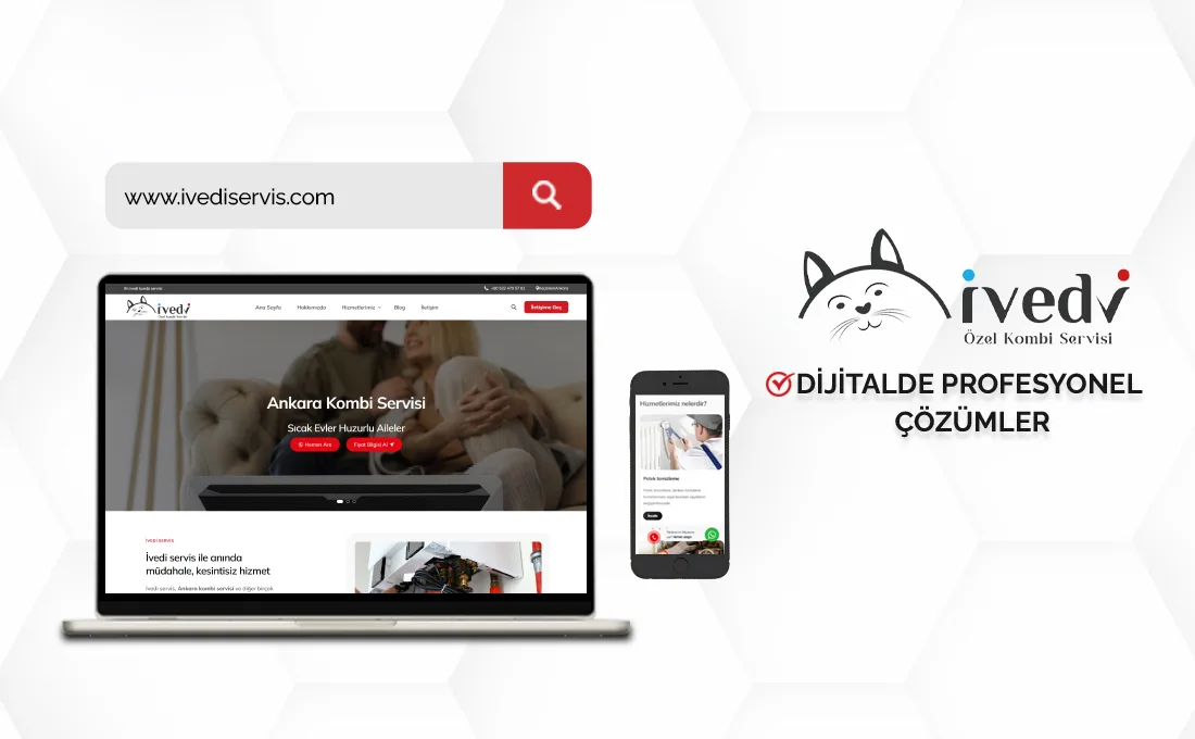 İvedi Servis web sitesi – teknik servis, bakım ve onarım hizmetleri