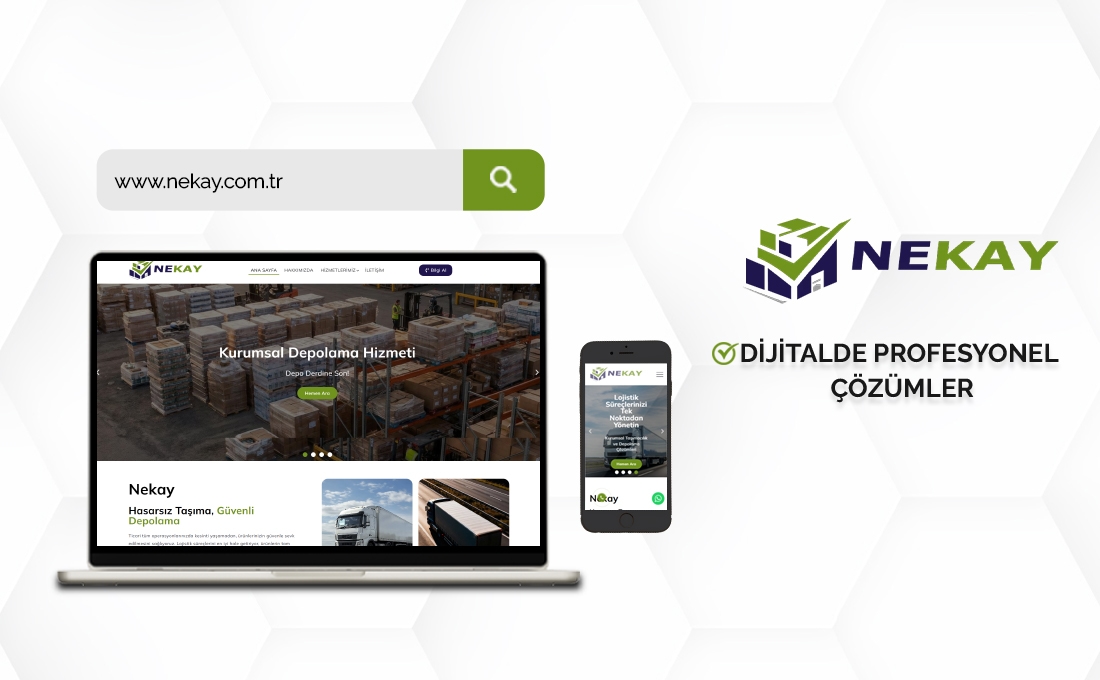 Nekay Depolama ve Taşımacılık web sitesi – depolama hizmetleri ve nakliye çözümleri