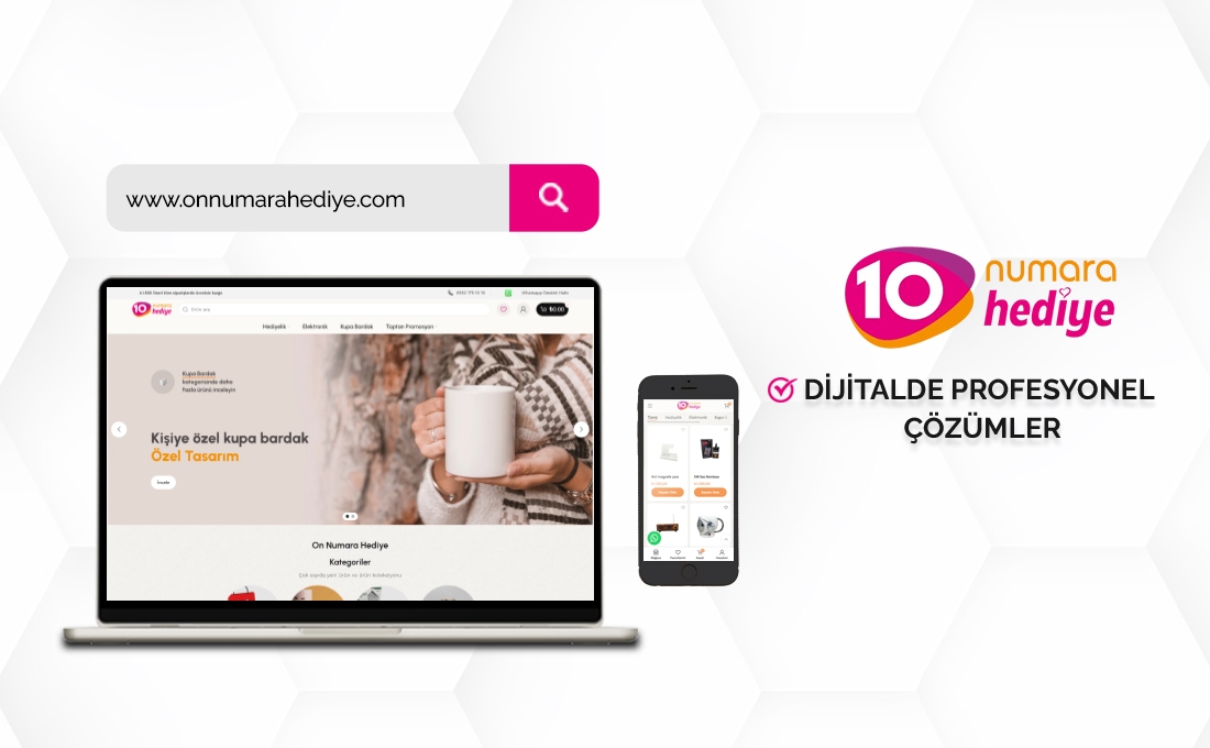 On Numara Hediye e-ticaret web sitesi – EC Web Tasarım referans projesi
