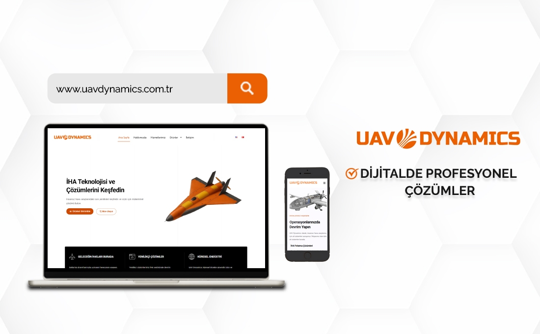 UAV Dynamics kurumsal web sitesi – insansız hava aracı çözümleri