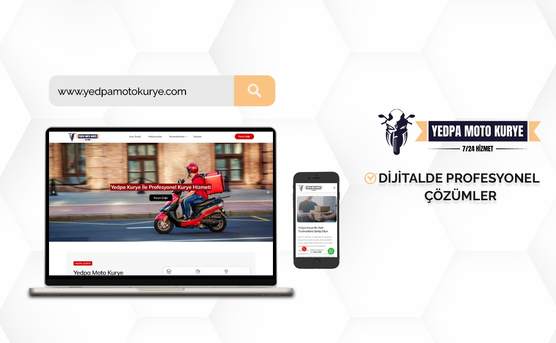 Yedpa Moto Kurye web sitesi – hızlı moto kurye ve teslimat çözümleri
